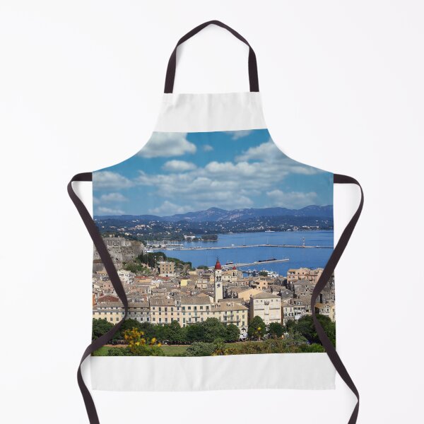 Item preview, old Corfu town and new fort cityscape designed and sold by goceris.