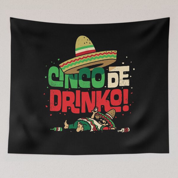 Item preview, Cinco de Mayo Shirt Funny Mexican Cinco de Drinko Shirt  designed and sold by vomaria.