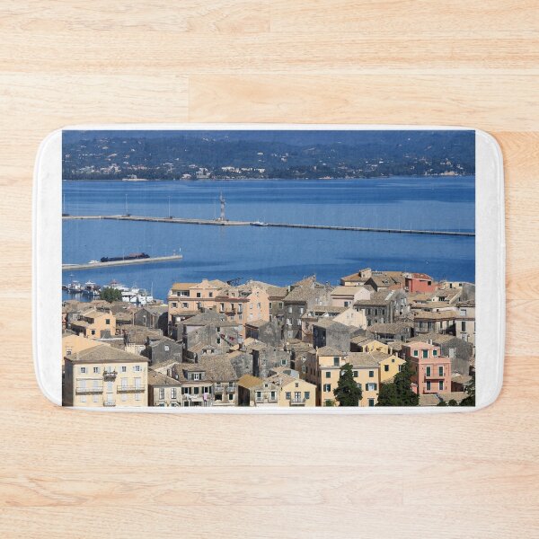 Item preview, old Corfu town cityscape Greece designed and sold by goceris.