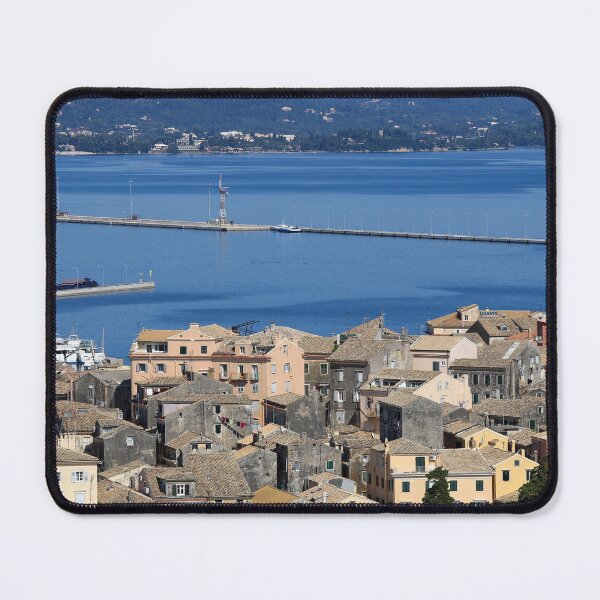 Item preview, old Corfu town cityscape Greece designed and sold by goceris.