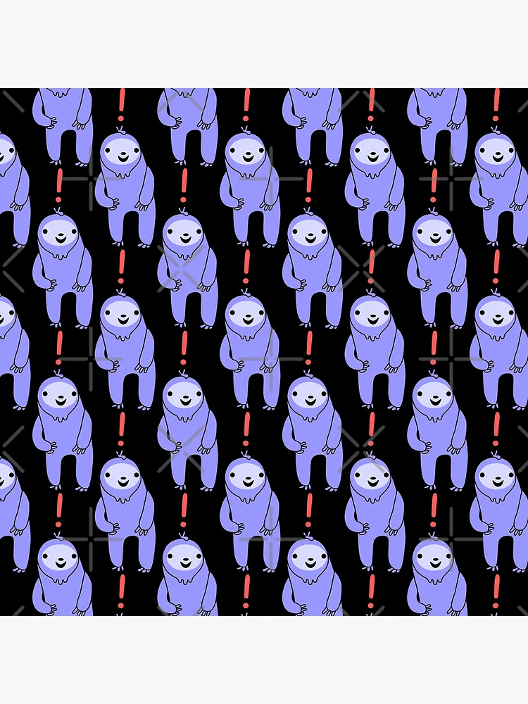 Thumbnail 5 of 5, Coasters (Set of 4), Exclamation Point Sloth designed and sold by SubtleSplit.