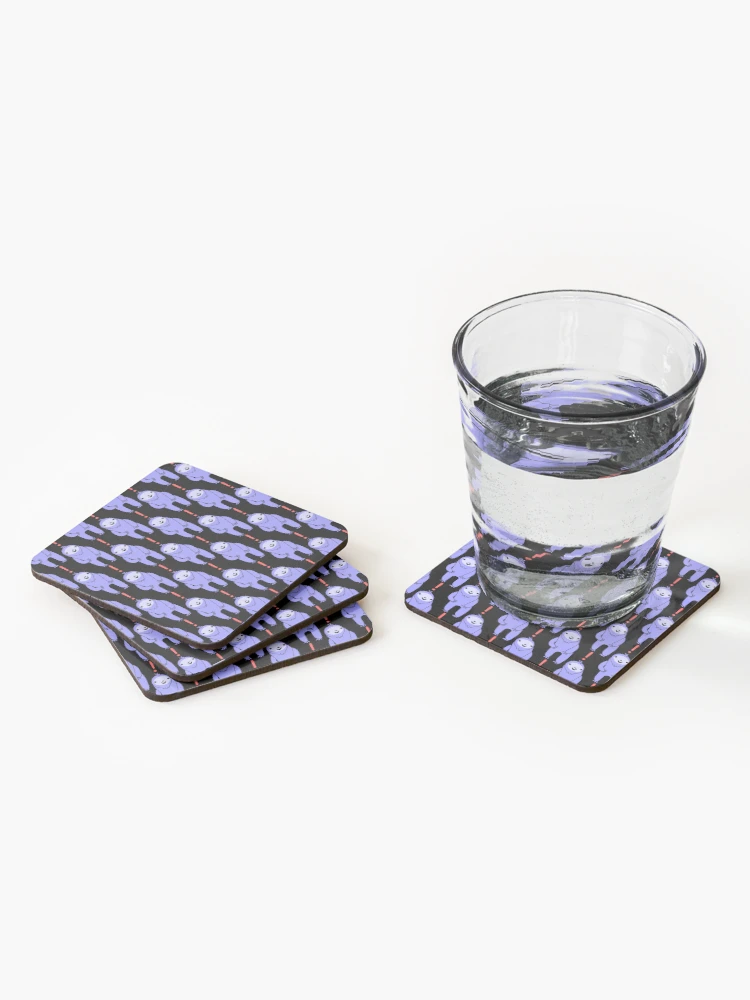 Thumbnail 2 of 5, Coasters (Set of 4), Exclamation Point Sloth designed and sold by SubtleSplit.