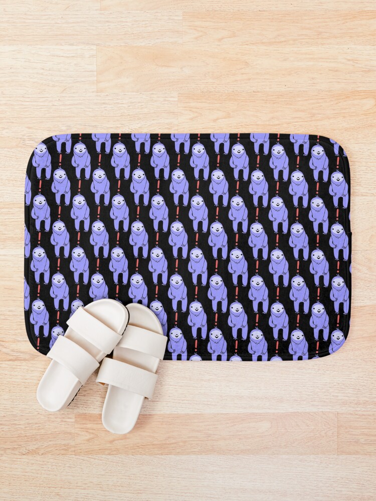Thumbnail 1 of 6, Bath Mat, Exclamation Point Sloth designed and sold by SubtleSplit.