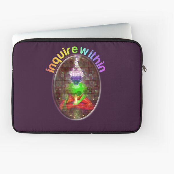 inquire within (rainbow meditation) Laptop Sleeve