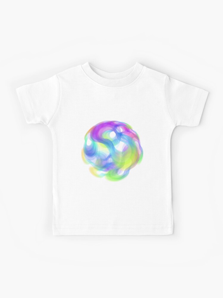 globe Full Color Gradient Contrast Fresh Ink Watercolor Background | Kids  T-Shirt