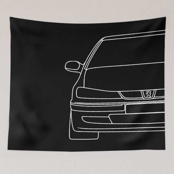 Item preview, Peugeot 406 front white lines designed and sold by EdimDesign.
