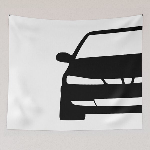Item preview, Peugeot 406 front black silhouette designed and sold by EdimDesign.