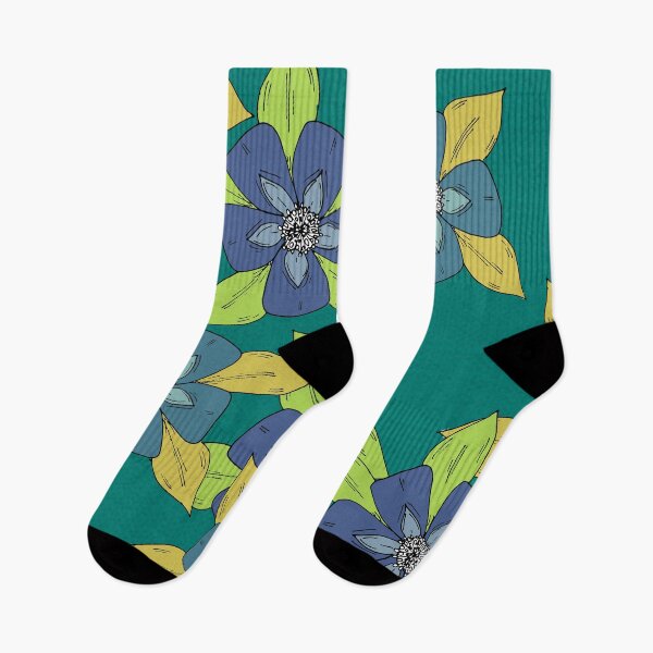 Artikelvorschau, Blumenmuster mit Jadegrün entworfen und verkauft von FGCART.