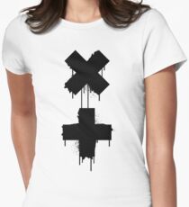 black white garrix Women's Fitted T-Shirt