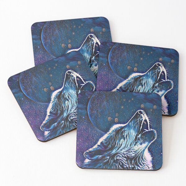 Item preview, Wolf howling at the Moon designed and sold by MerWishes.