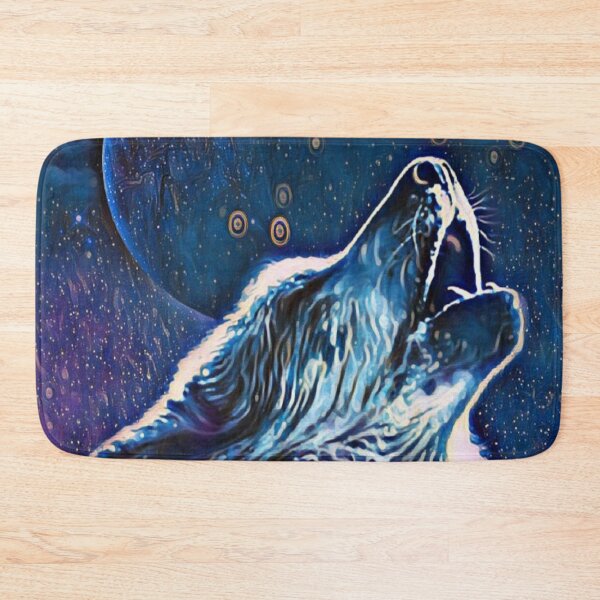 Item preview, Wolf howling at the Moon designed and sold by MerWishes.