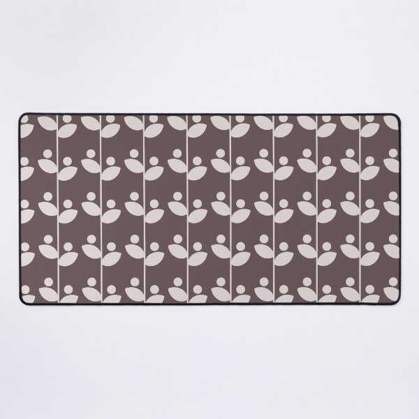 Item preview, Cute Minimalist Retro Leaves Pattern, Mid Century Modern Leaves Walnut Brown designed and sold by scorpiolane.