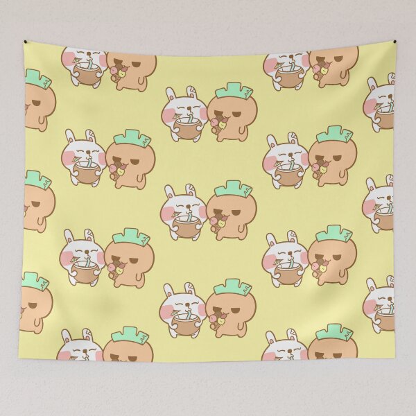 Item preview, Cute Summer Ice Cream Coconut Rabbit Carrot Bunii Kerodii Sticker designed and sold by ArtOfPunii.