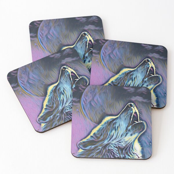 Item preview, Wolf howling at the Moon designed and sold by MerWishes.