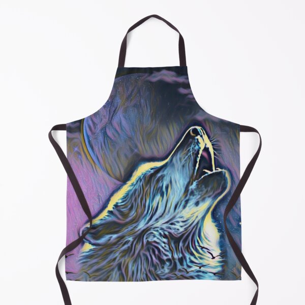 Item preview, Wolf howling at the Moon designed and sold by MerWishes.