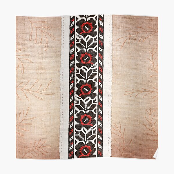 Ukrainian Embroidery: Ternopil Poster