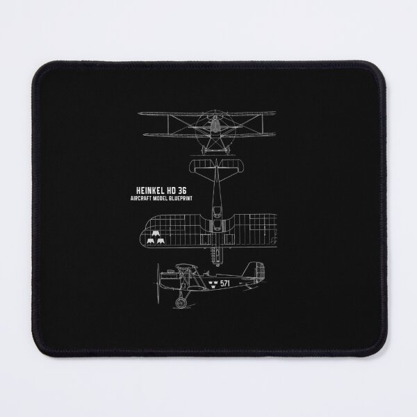 Item preview, Heinkel HD36 Aircraft Blueprint designed and sold by PodiShawna.