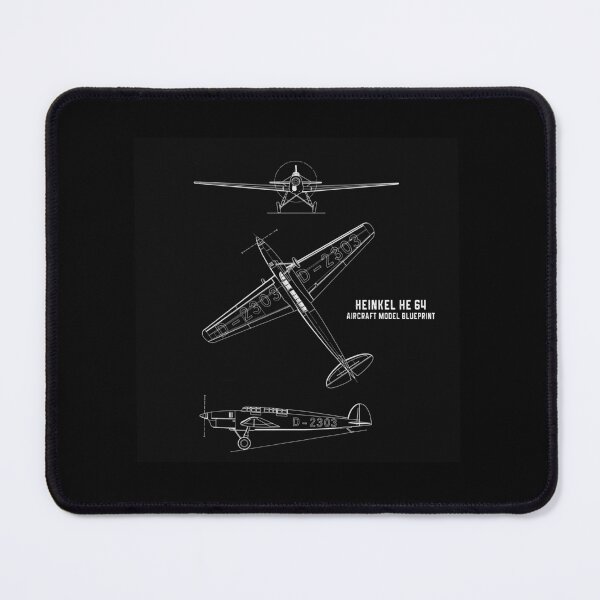 Item preview, Heinkel He64 Aircraft Blueprint designed and sold by PodiShawna.