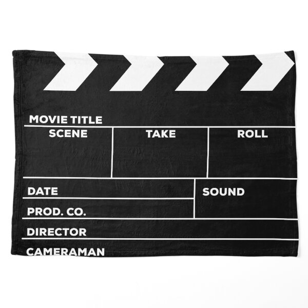 Movies Director Filmmaker Movie Slate Film Slate Clapperboard Pet Blanket