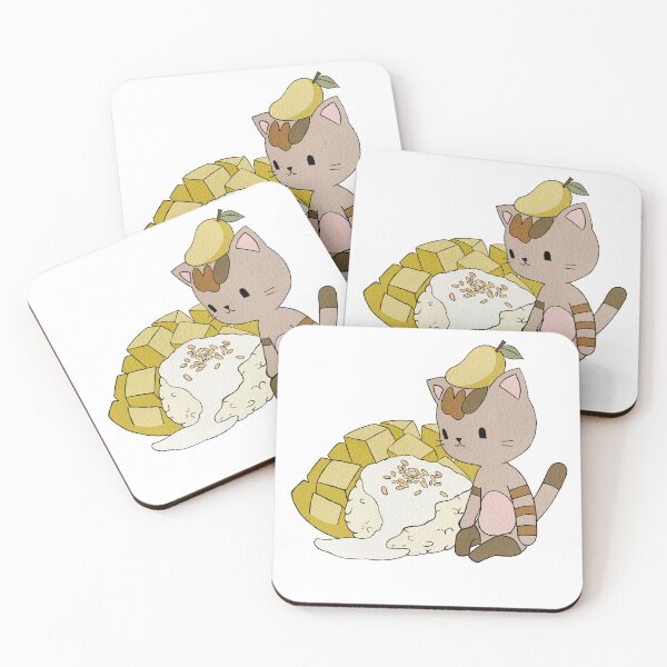 Item preview, Cute cat Mango sticky rice designed and sold by Martefiles.