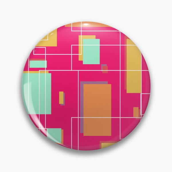 Item preview, Bauhaus Inspired Shapes on Shocking Pink designed and sold by LisWilliams.
