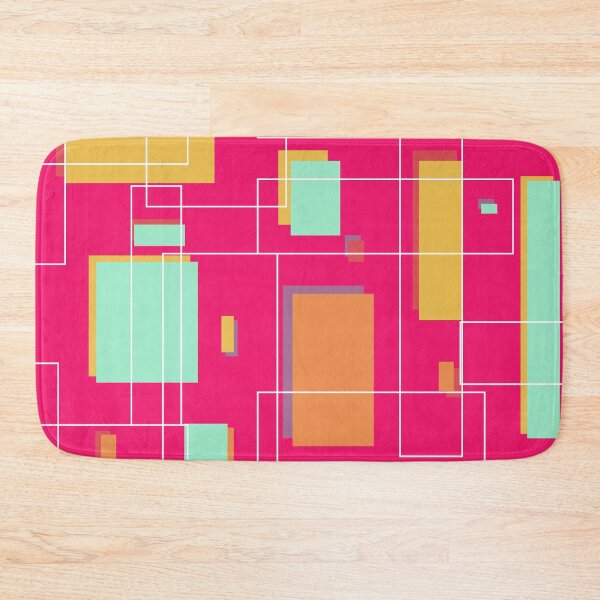 Item preview, Bauhaus Inspired Shapes on Shocking Pink designed and sold by LisWilliams.