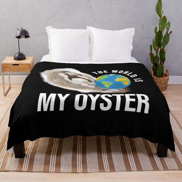 Item preview, The World Is My Oyster Oyster Shell designed and sold by MooonTees.