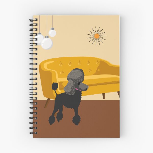 Item preview, Retro Looking Poodle in Mid Century Modern Lounge designed and sold by LisWilliams.