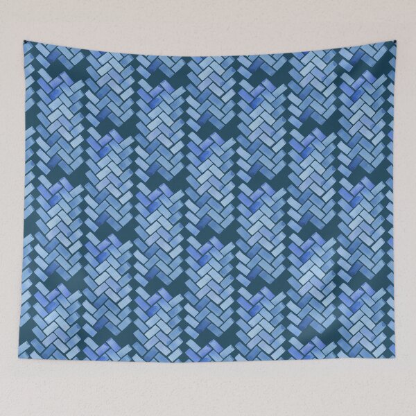 Item preview, Blue Indie watercolor tiles designed and sold by oko-designs.