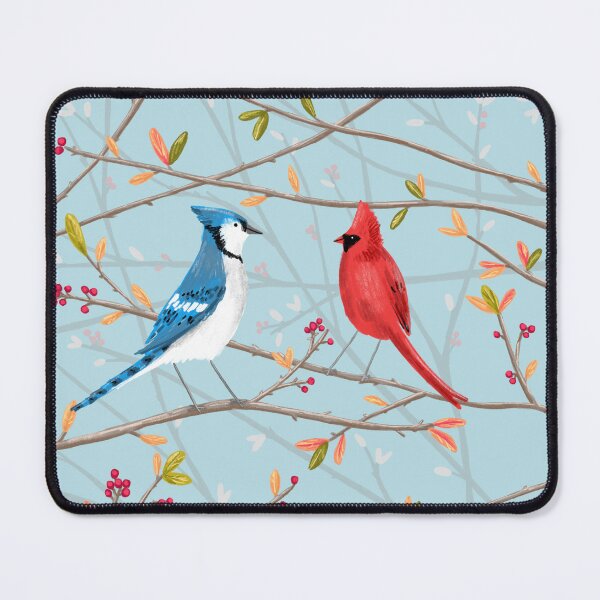 Item preview, Blue Jay & Red Cardinal designed and sold by SophieCorrigan.