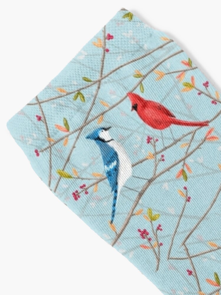 Blue Jay & Red Cardinal Active T-Shirt for Sale by Sophie Corrigan