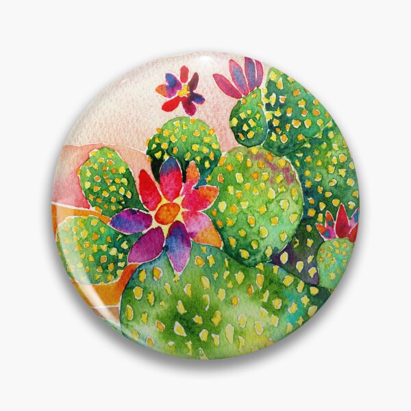 Item preview, Cactus in Desert Watercolor Artwork designed and sold by SandraArtStudio.