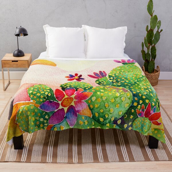 Item preview, Cactus in Desert Watercolor Artwork designed and sold by SandraArtStudio.