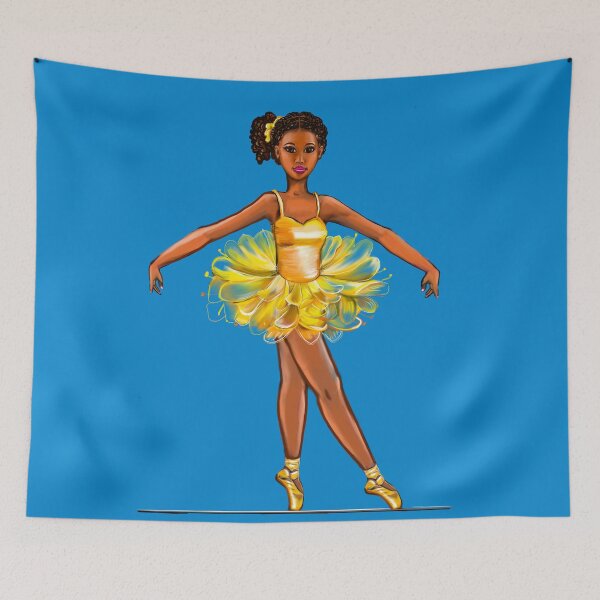 Item preview, Ballet - African American black ballerina dancing tutu - black women brown skin ballerina  designed and sold by Artonmytee.