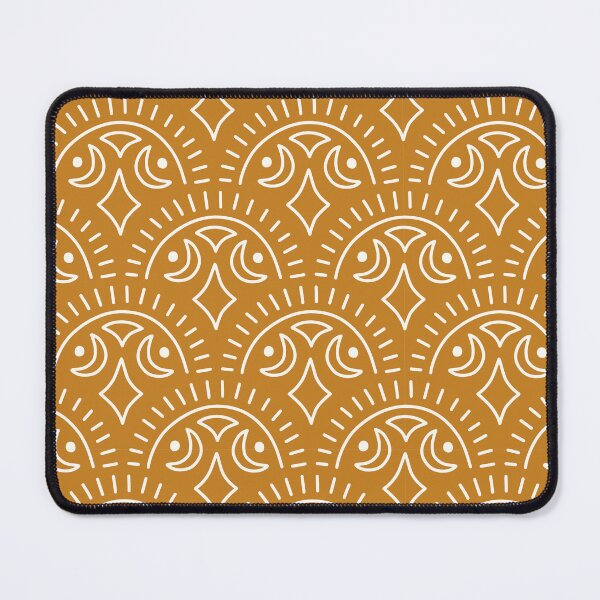 Item preview, Modern Tribal Scallops - Gold designed and sold by Erika Mauer.