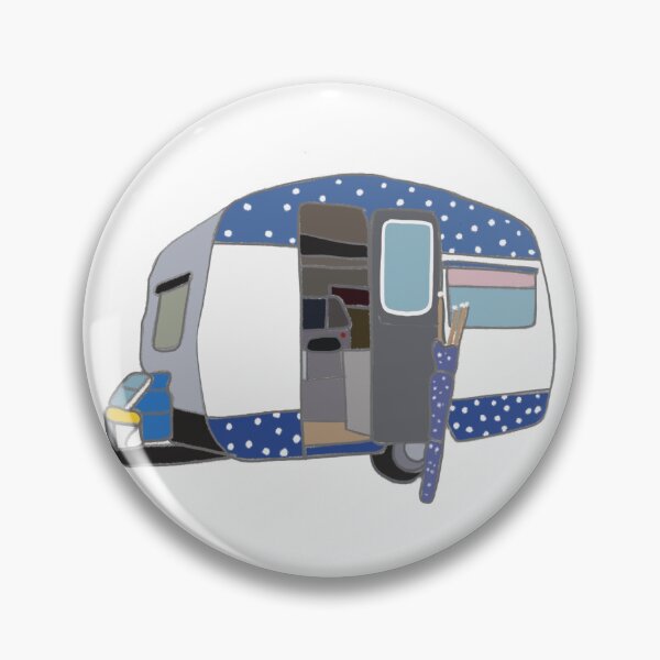 Item preview, ‘Mabel’ the Caravan vintage trailer  designed and sold by Leatextileart.