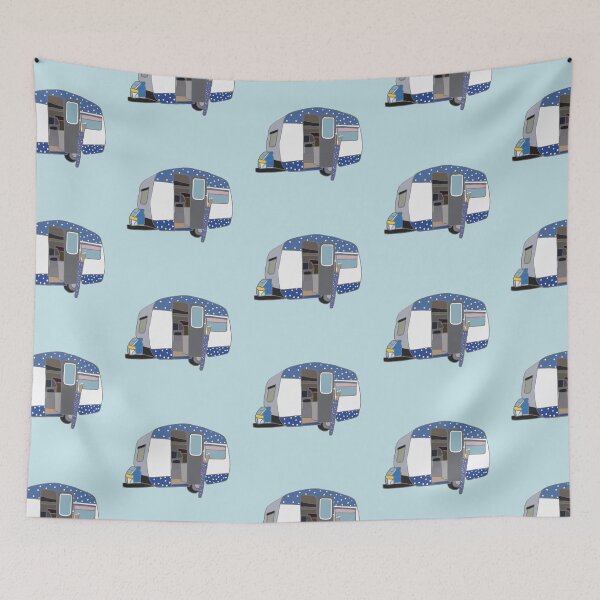 Item preview, ‘Mabel’ the Caravan vintage trailer  designed and sold by Leatextileart.
