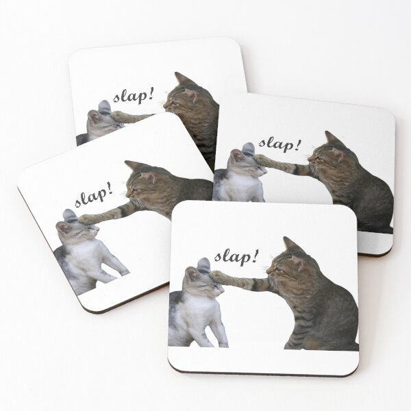 Item preview, Cat slapping cat designed and sold by SnJDesignz.