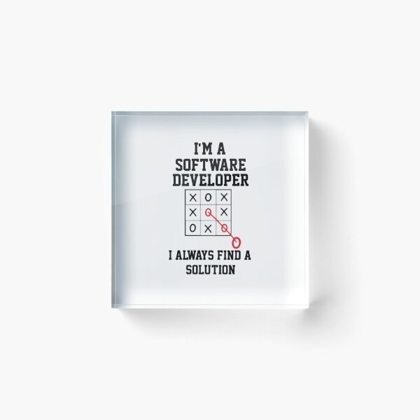 Item preview, Im A Software Developer I Always Find A Solution  designed and sold by Yay Design.