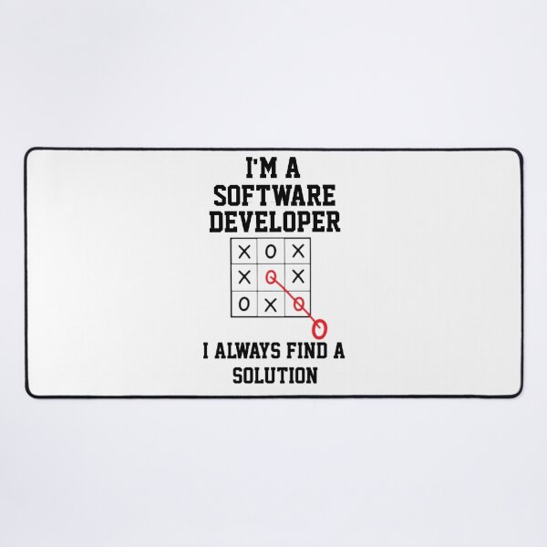 Item preview, Im A Software Developer I Always Find A Solution  designed and sold by Yay Design.
