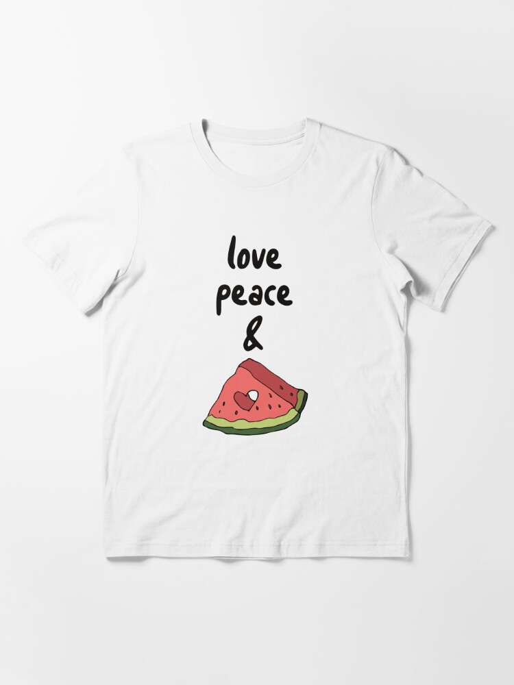 Alternative Ansicht von Love Peace & Watermelon Essential T-Shirt