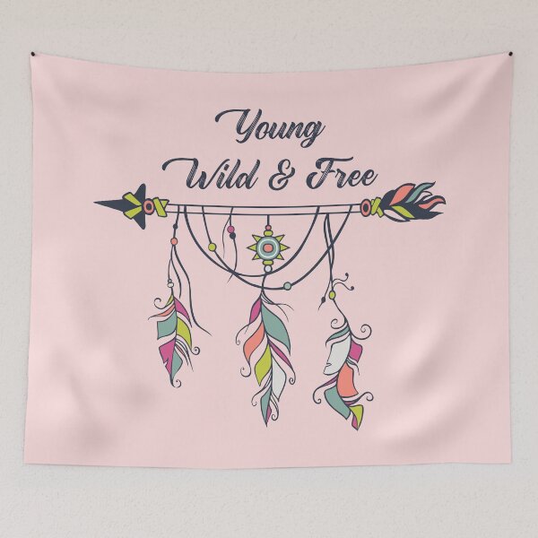 Item preview, Young wild and free designed and sold by Graphadora.