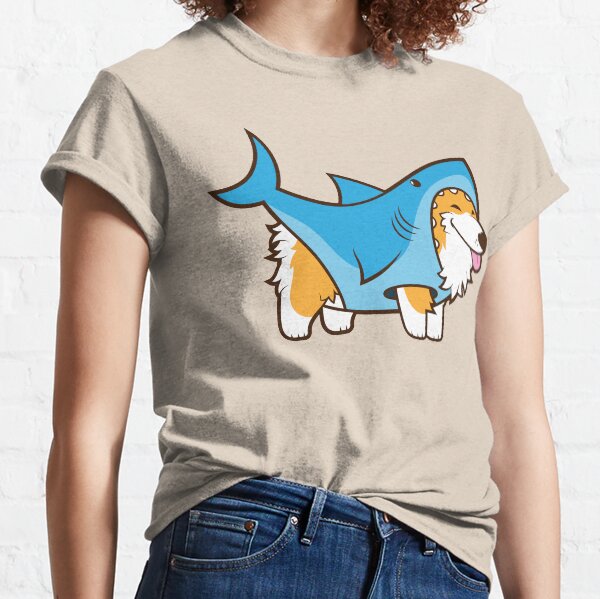 Corgi In a Shark Suit Classic T-Shirt