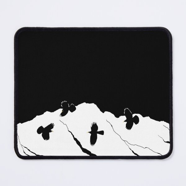 Item preview, Mont Blanc with Alpine Choughs designed and sold by AndrasVasasArt.
