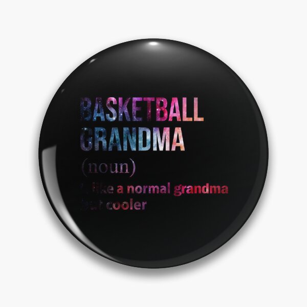 Item preview, Basketball Grandma Like A Normal Grandma But Cooler Galaxy Sticker designed and sold by verarheaf9.