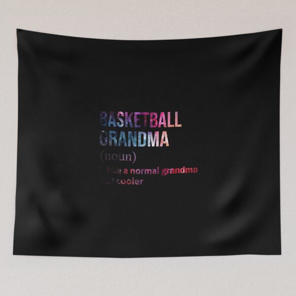 Item preview, Basketball Grandma Like A Normal Grandma But Cooler Galaxy Sticker designed and sold by verarheaf9.