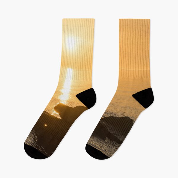 Item preview, Gold Mist Sunrise - Toronto Skyline with Rough Rocks designed and sold by Georgia Mizuleva.