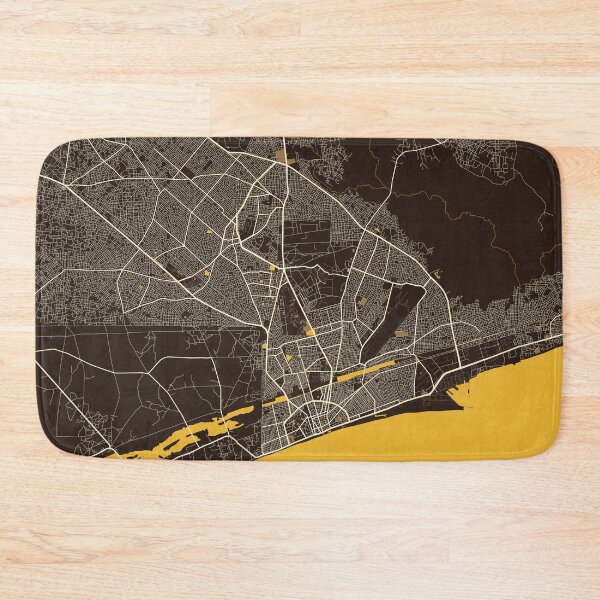 Item preview, Lome City Map of Togo - Pastel designed and sold by deMAP.