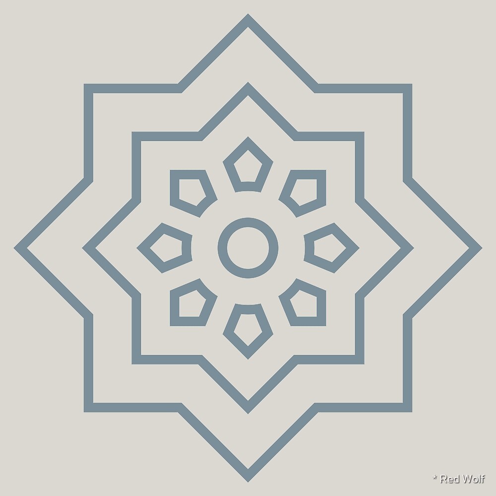 Geometric Pattern: Mahsa: Bluestone by * Red Wolf