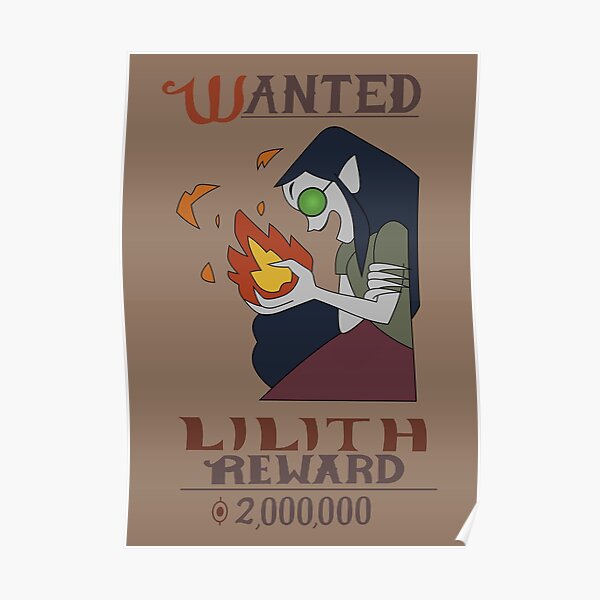 Lilith Wanted Poster Poster